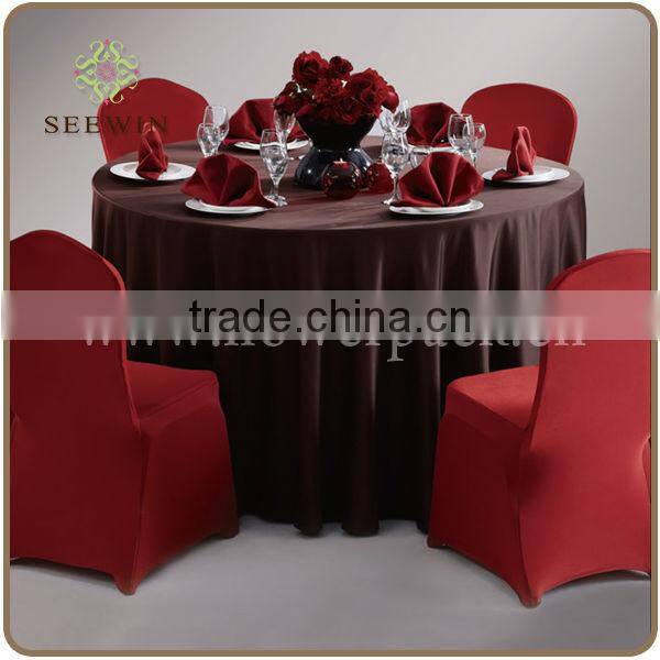 satin fancy chair cover for wedding for wedding