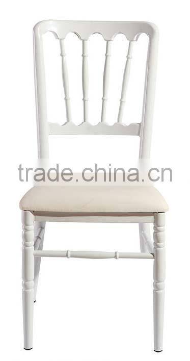 wholesale quality stackable white aluminum napoleon chair QL-D908