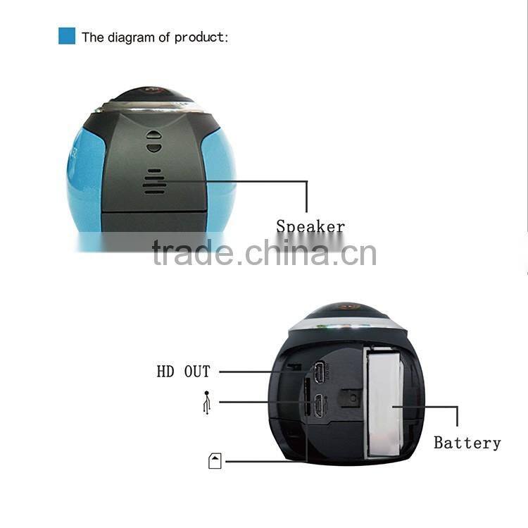 Newest Products 2016 360 degree hd sport video Wifi Action camera digital camera