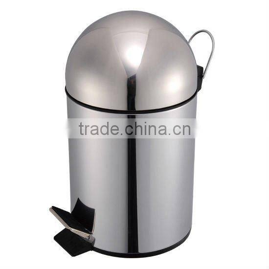 Stainless Steel Trash Can /Pedal Bin Set of 5 with plastic inner box