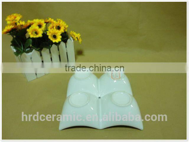 Hot sale porcelain plate with handle,2015 ceramic tableware