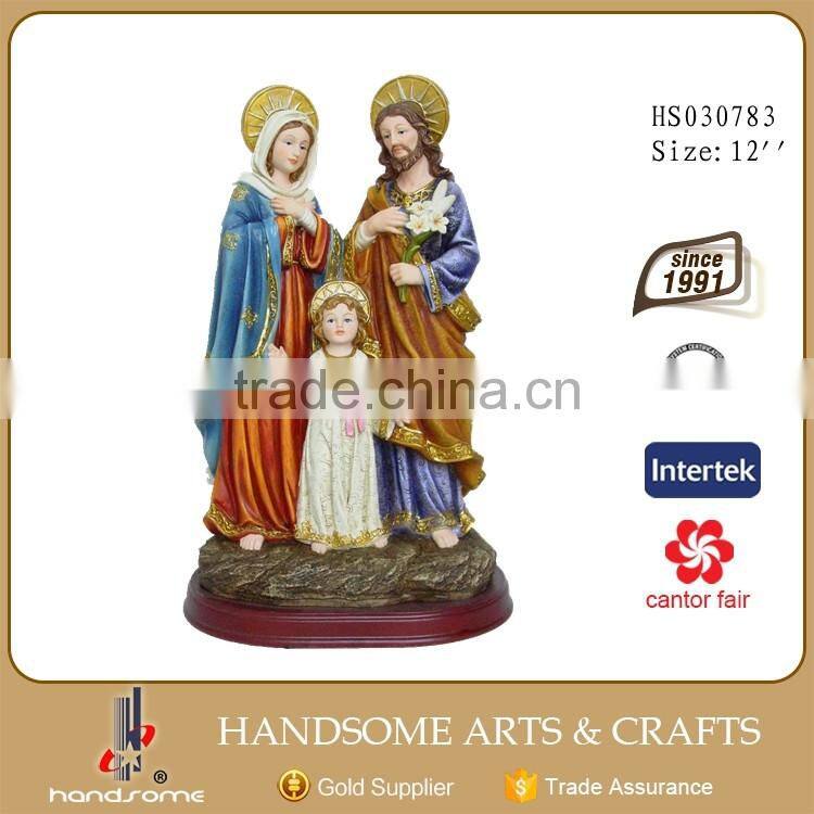 Catholic Gift Large 12" Resin sculpture Resin Holy Family Religious Statue Figure