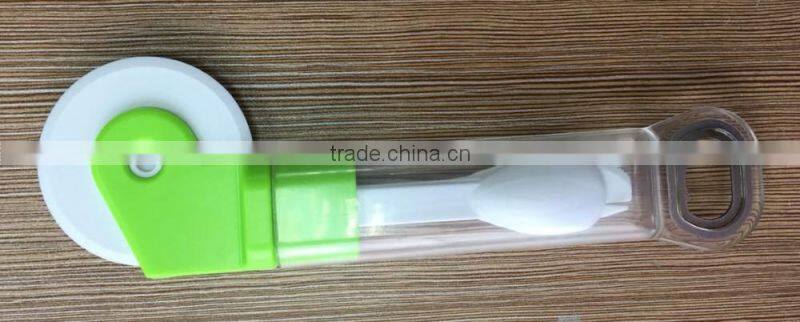 3 in 1 bottle opener&spoon set&pizza cutter travel picnic set