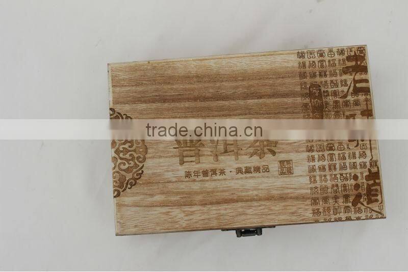 2015 Refinement Wooden tea box with glass lid
