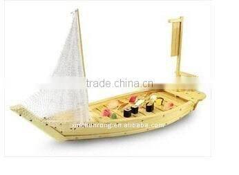 Natural disposable bamboo sushi boats With SGS