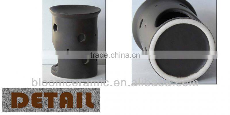 Black custom garden oil burner