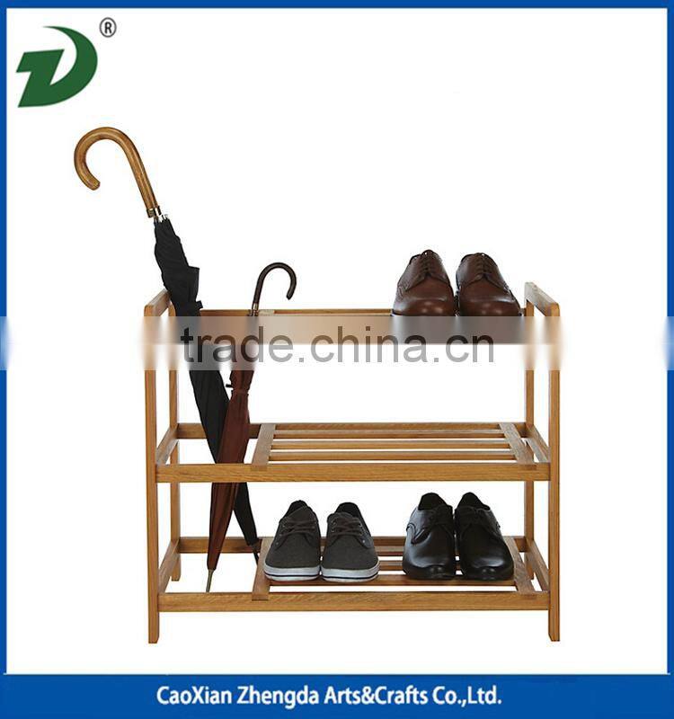 High Class Walnut Wood Shoe Rack