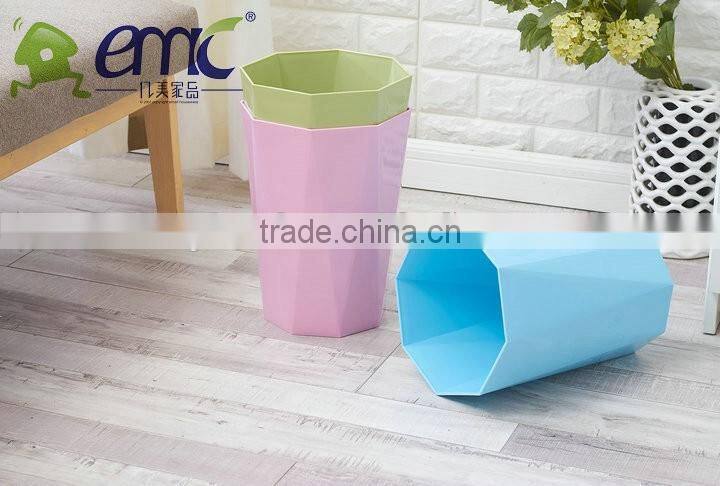 Bright colored polygon dustbin