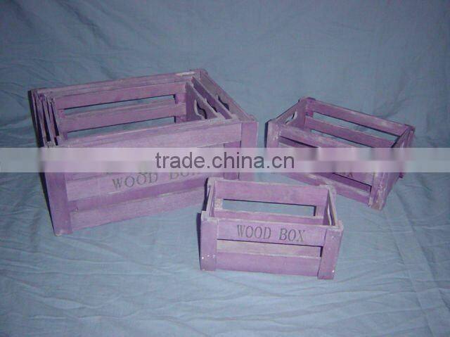 Wooden Farmers Fruit Vegetables Market Crates
