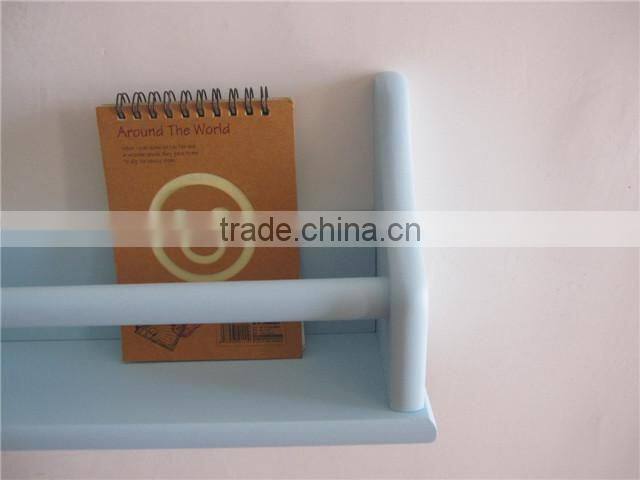 Red decorative wall shelf Wood nursery wall shelf