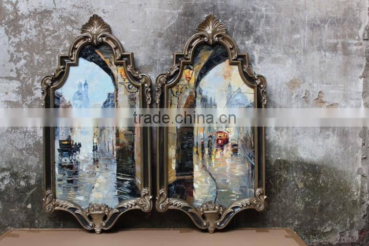 High Quality Home Decoration Handmade Traditional Art Canvas Wall Framed Oil Painting