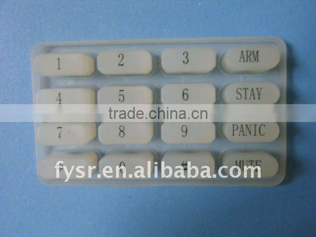 High Quality Customized silicone rubber keypad with carbon pills