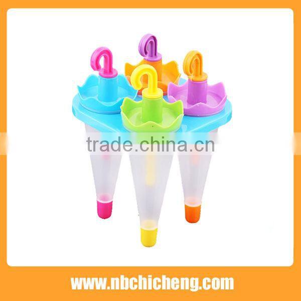 Plastic Umbrella shape Ice Lolly Mould / Ice Cream Mould