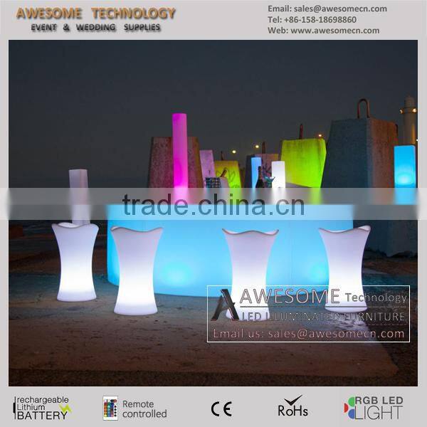 most popular glowing circle bar counter / led semi-circle bar lighting