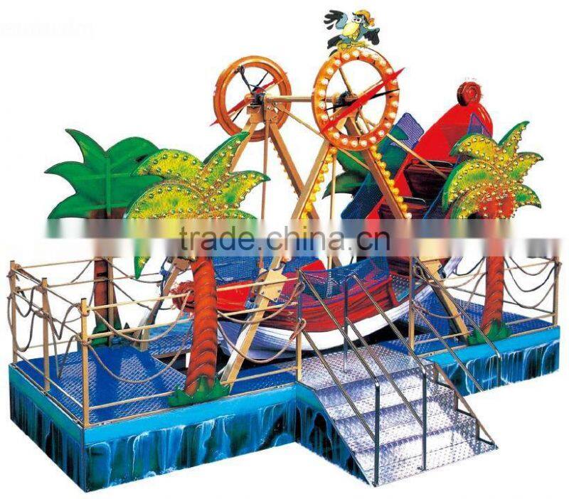 Outdoor & indoor children playground 12 seats swing pirate ship ride LT-7039