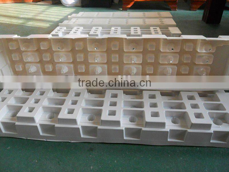 OEM factory thermoforminging plastic packaging tray with divider design