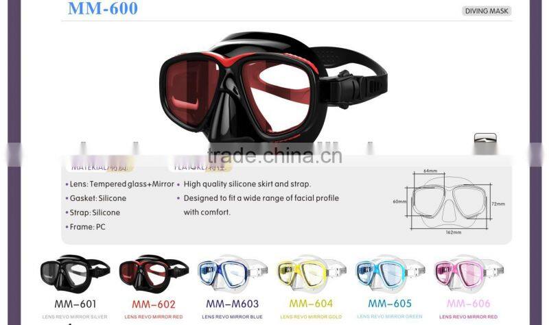 Low volume diving mask, dive set, diving glasses(MM-602)