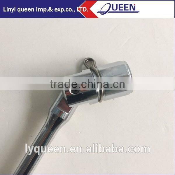 Satin plated scaffold ratchet swing over wrench 7/16" W