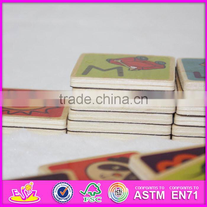 2016 brand new baby wooden scrabble toys for sale W14B069
