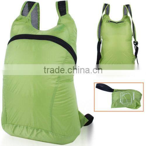 2015 new design manufactory direct foldable backpack,travel backpack bag,soft backpack