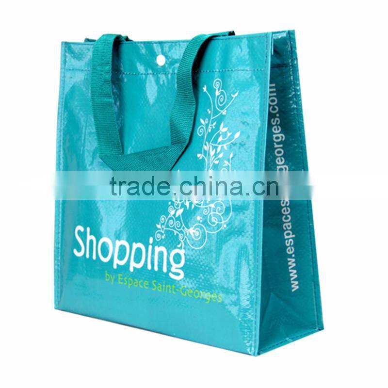 Lavender Picture Printing Fashion Durable PP Woven Bag with Round Corner