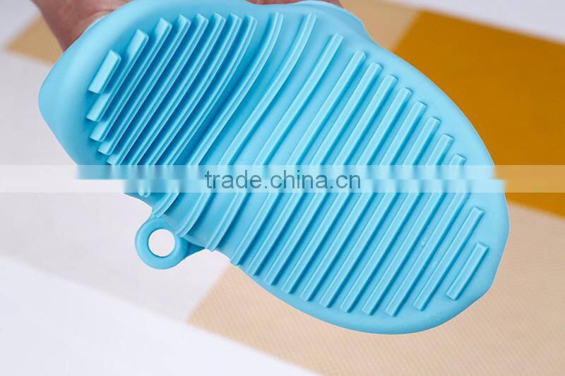 CBU16 Silicone Heat Resistant Grilng BBQ Gloves for cooking , baking