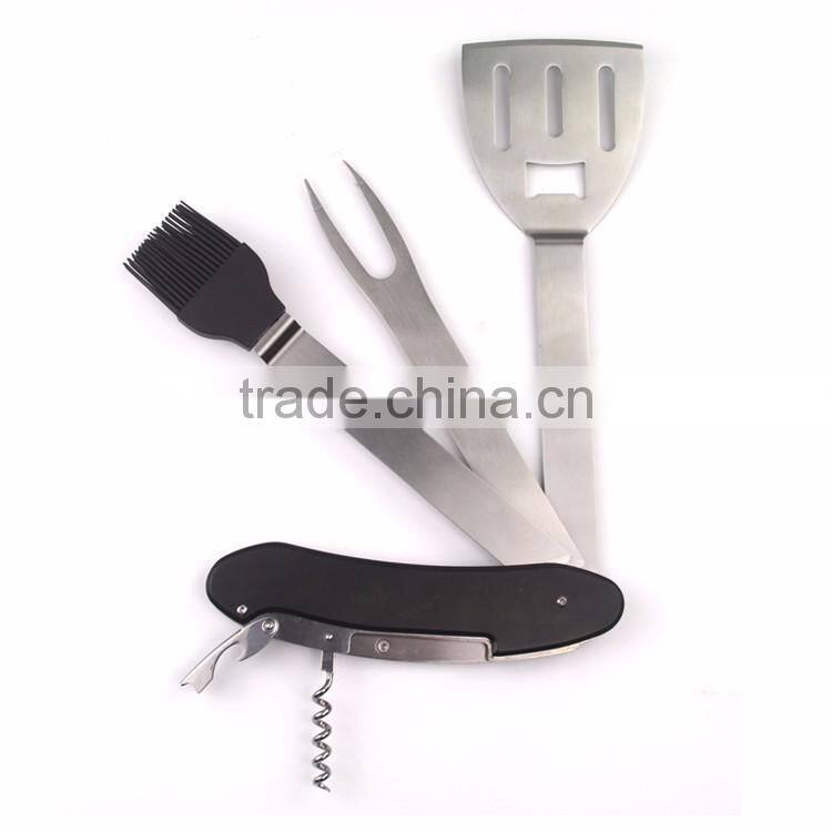 6 in 1 high quality stainless steel outdoor brazilian barbecue tools