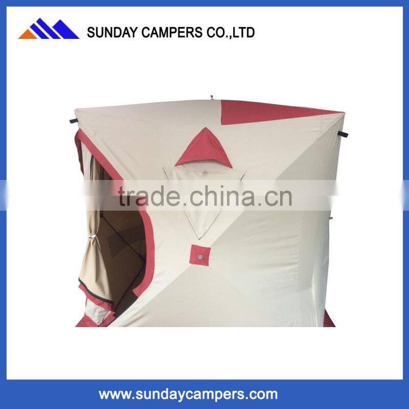 Beijing company personalized colorful pop up ice fishing tent insulated