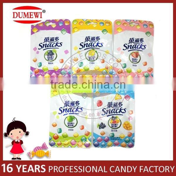 HALAL Crispy Mixed Fruit Juice Soft Candy Chewy Candy