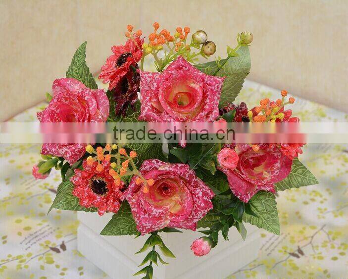 Silk flower bouquet, decorative artificial flower