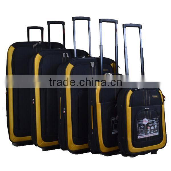 Pressional stock luggage trolley bag supplier from china