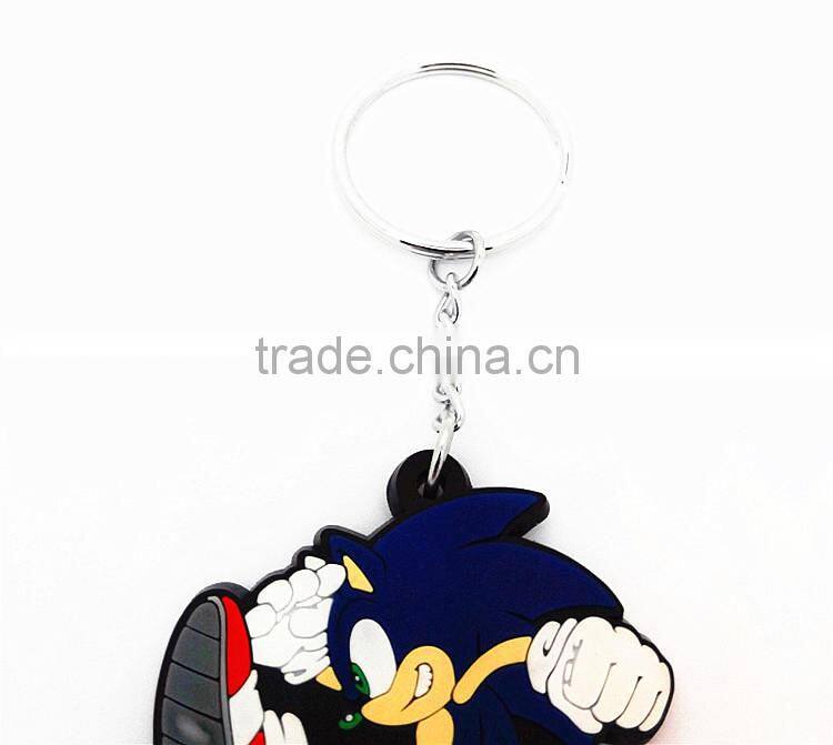 best sell factory price pvc keychain/ silicone keychain