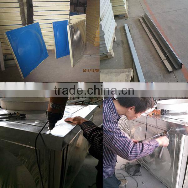 Factory price!! Dezhou Huili galvanized steel 5000 liter water storage tank