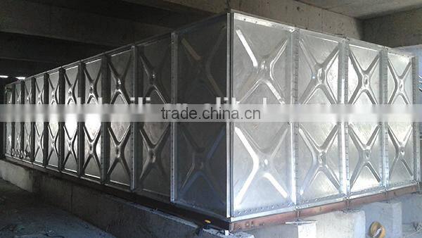 Factory price!! Dezhou Huili galvanized steel 5000 liter water storage tank