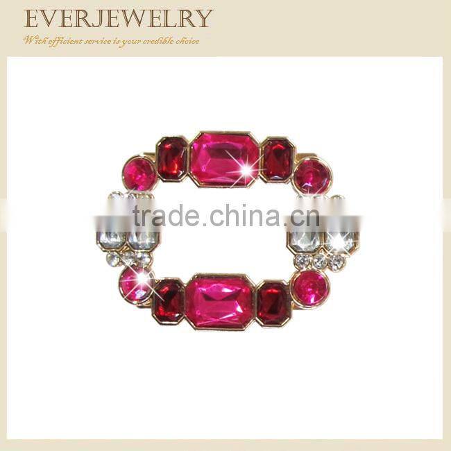 2017 fashion rhinestone metal shoe buckles for ladies sandal