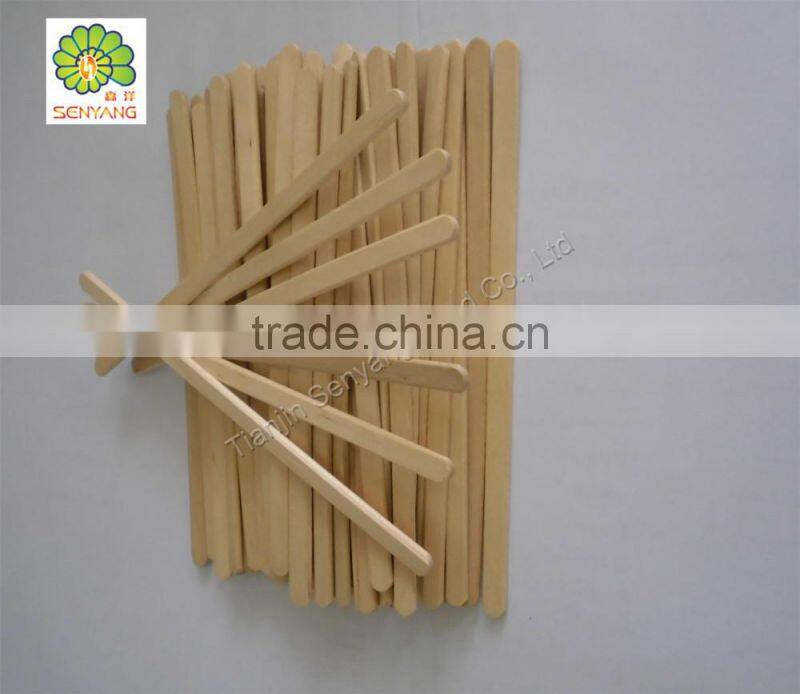 disposable custom sugar wooden coffee stirrer