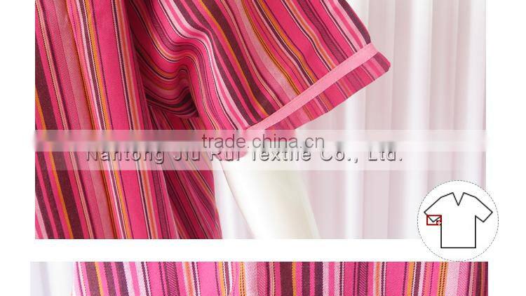 Korean Style Stripe Pajamas for Men With Pocket Elastic Waist 2 piece Set Hotel Quality Autumn Unisex Pajamas For Sauna