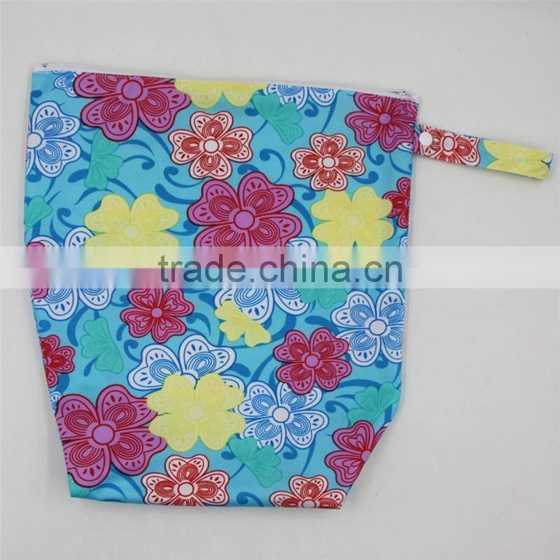 100% polyester waterproof high quality wet bag /diaper bag