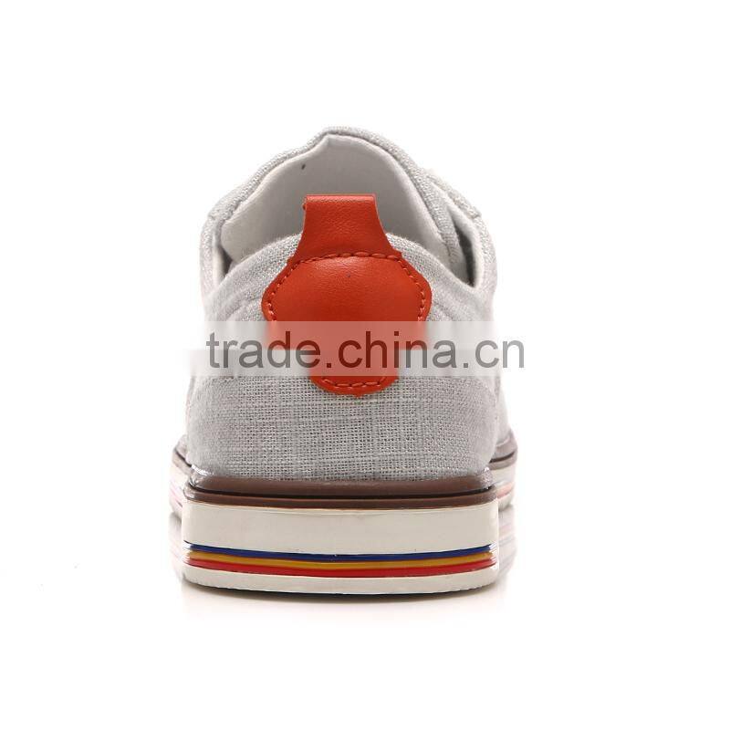 stylish fashion linen casual shoes men high quality, adults casual canvas shoes sample for male price cheap