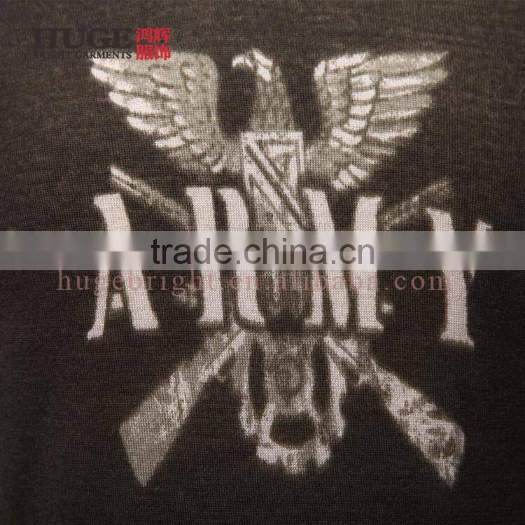 Men Eagle Pattern Intarsia Sweater, Merino Wool Sweater