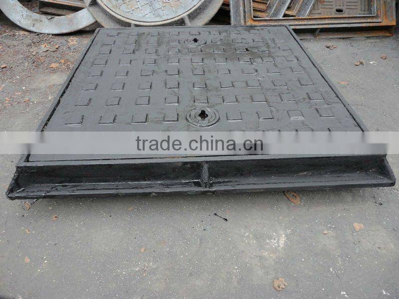 Square 500 water steel fiber manhole cover