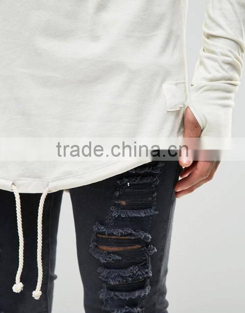 Top sale soft plain casual long sleeve turtle neck men t-shirt supplier in China