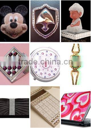 Wholesale custom hot fix rhinestone trimming