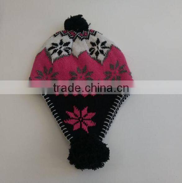 100% Acrylic Comfortable Hip Hop Knitted Beanie Hat