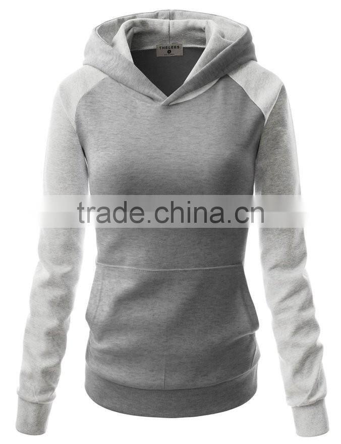 Plain Womens Pullover Hoodie/Ladies Fleece Sweatshirt Hoody/Woman Coat and Jacket