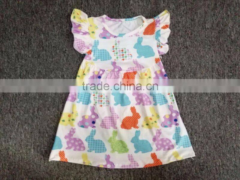 BY-D147 european baby dress tutu pearl baby tutu dress easter bunny dress