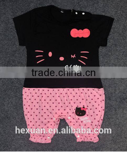 New design baby romper 100% cotton short sleeve for summer clothes