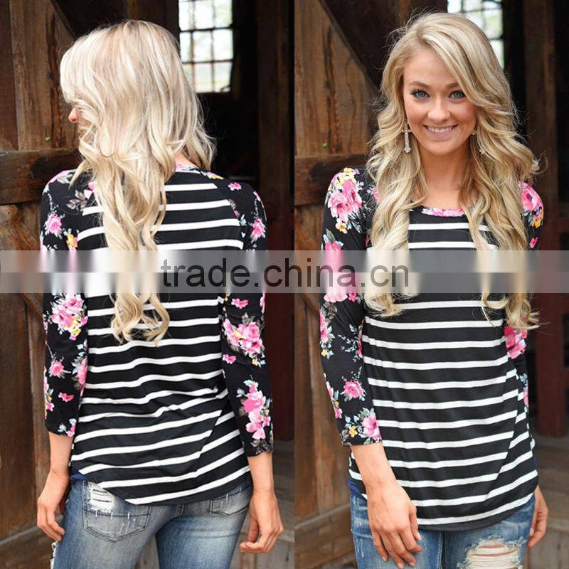 long sleeve Tunics Tops Tee Loose Casual Blouse Crewneck