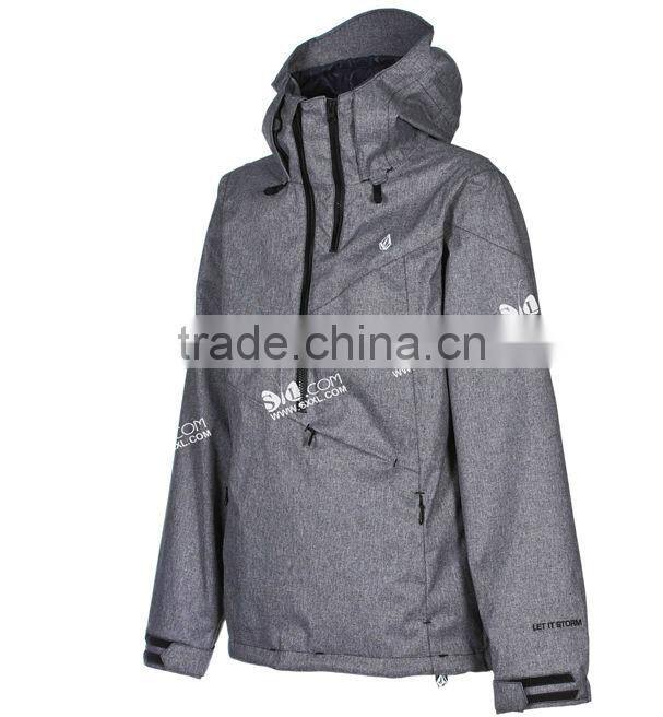 Womens long sleeve with hood split joint camping coat