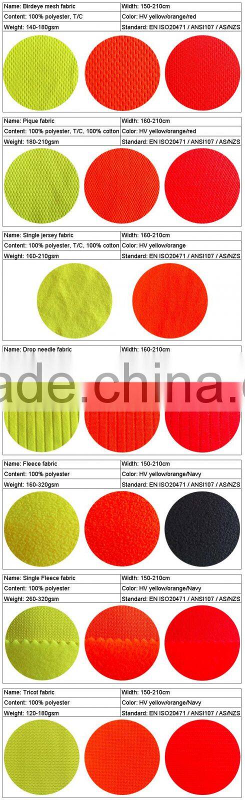 100% polyester inner brush fleece hi vis sweatshirt meet EN ISO20471